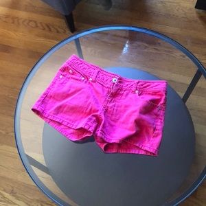 Pink Denim Shorts